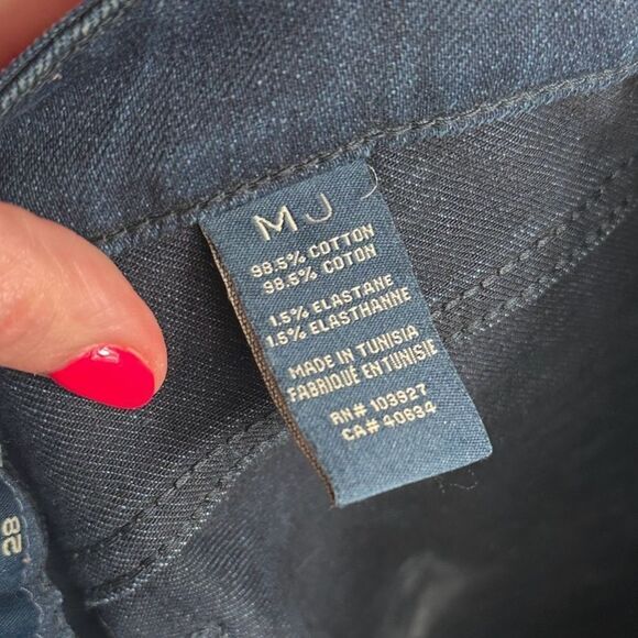 Marc Jacobs Dark Carbon Low Rise Skinny Zipper Detail Denim Jeans - Picture 3 of 11